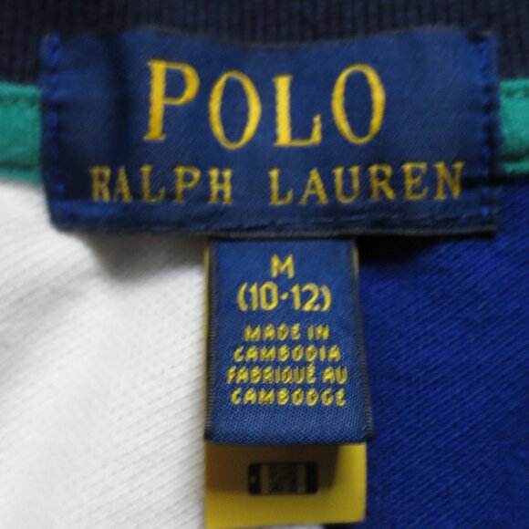 4 PC LOT POLO RALPH LAUREN boys PONY shirts PREPPY blue GREEN SIZE MEDIUM 10/12 - Picture 3 of 9